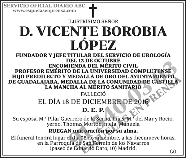 Vicente Borobia López